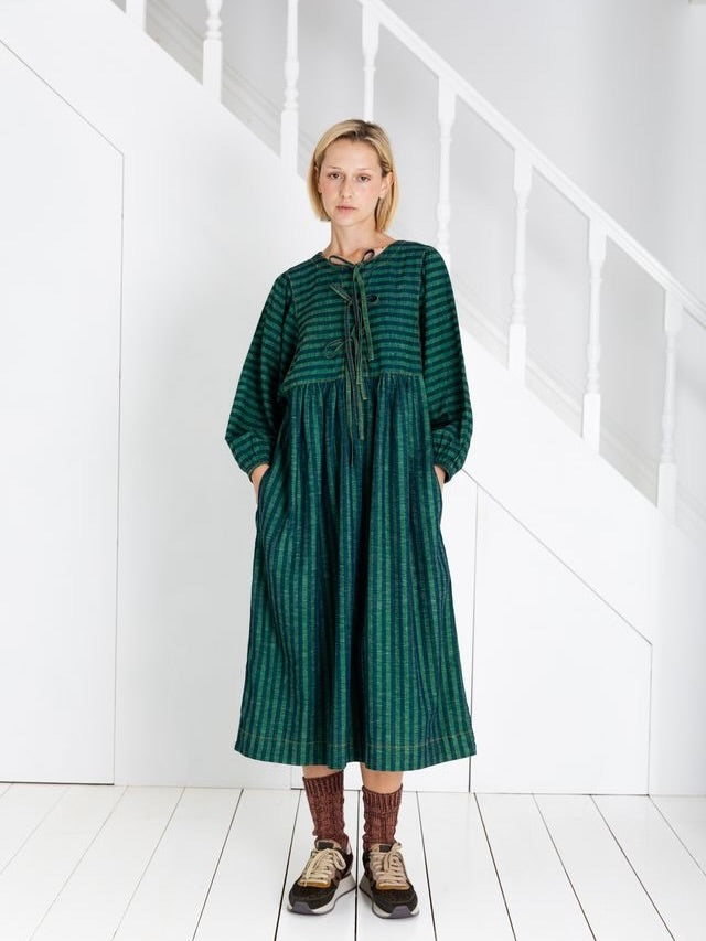 Striped Amber Puff Sleeve Dress By Bonté