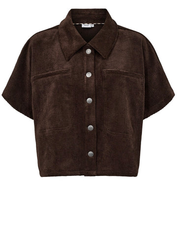 Chocolate Corduroy Shirt by Nümph