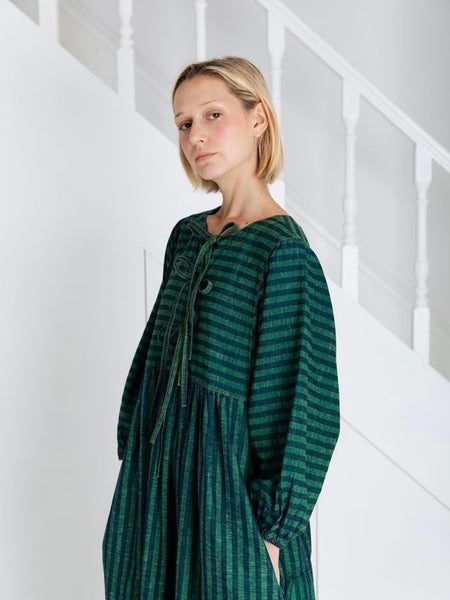 Striped Amber Puff Sleeve Dress By Bonté