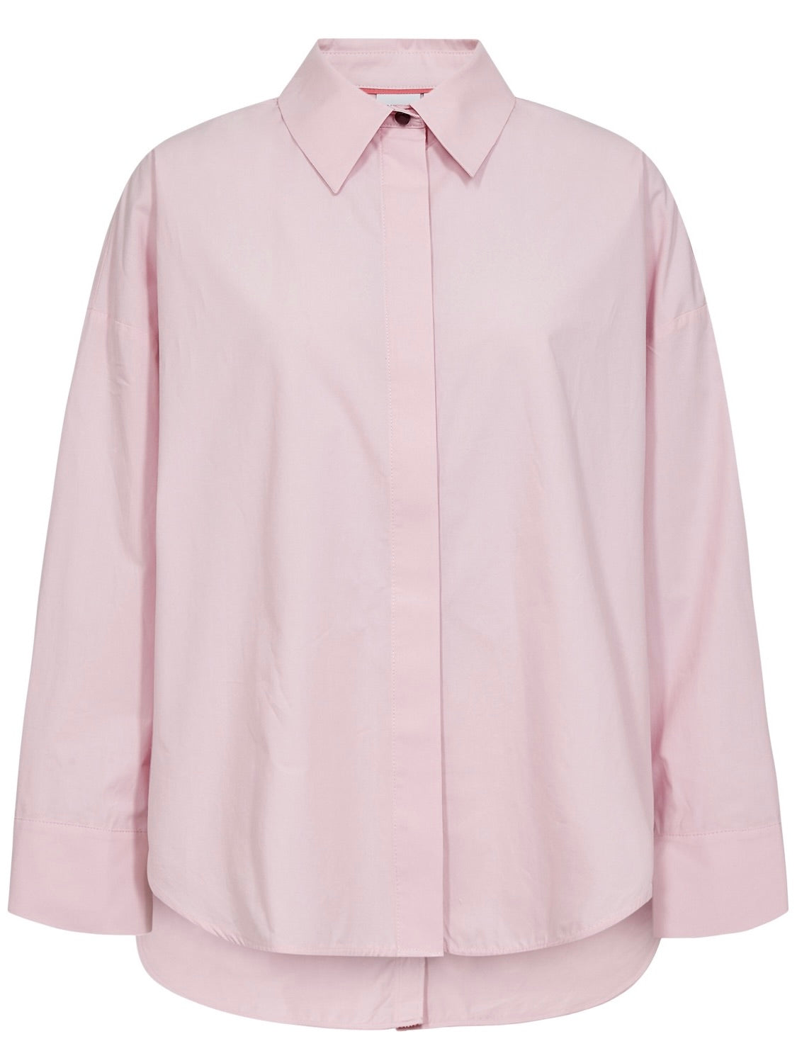 Soft Pink Cotton Button Back Shirt by Nümph