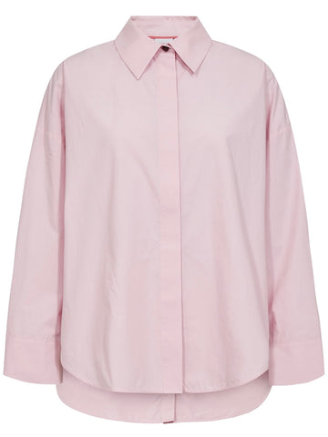 Soft Pink Cotton Button Back Shirt by Nümph