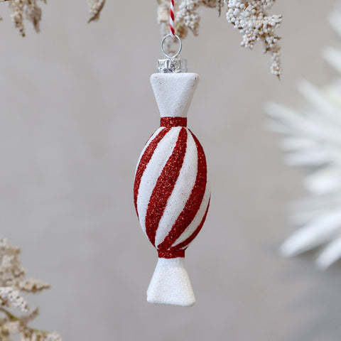 Red Glitter Sweet Tree Decoration