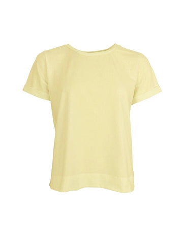 Yellow Basic Tee By Black Colour