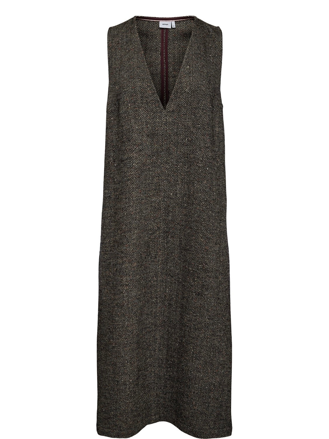 Herringbone Pinafore Dress By Nümph