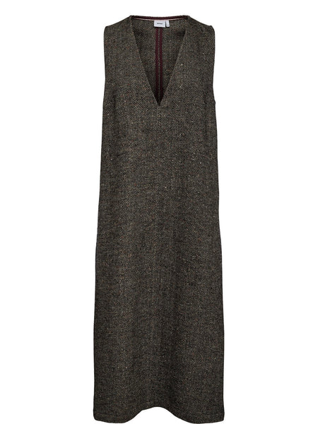 Herringbone Pinafore Dress By Nümph
