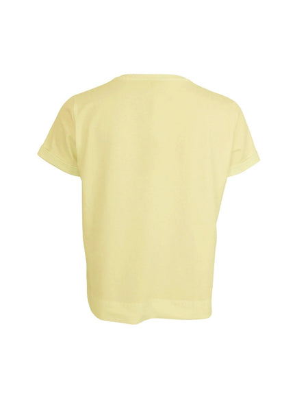 Yellow Basic Tee By Black Colour