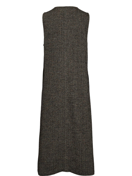 Herringbone Pinafore Dress By Nümph
