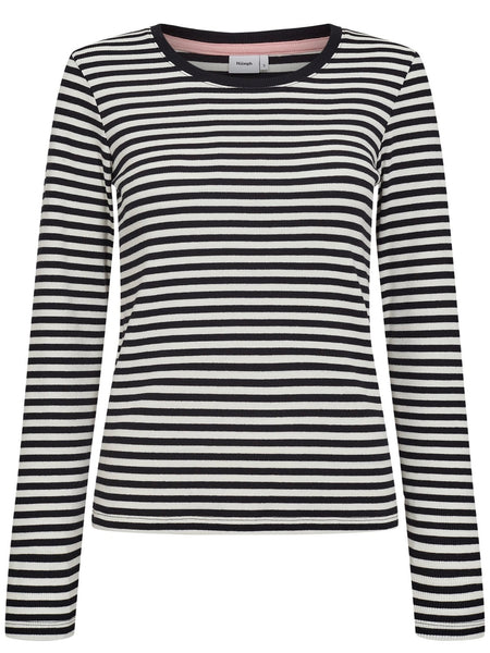 Black & White Striped Jersey Tee By Nümph