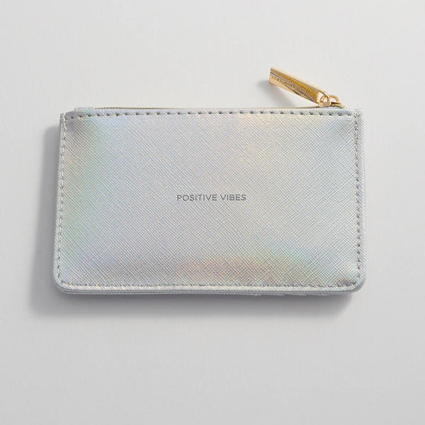 Positive Vibes Rectangle Card Purse by Estella Bartlett