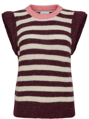 Burgundy & Cream Tank By Nümph