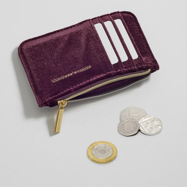 Burgundy Quilted Card Purse by Estella Bartlett