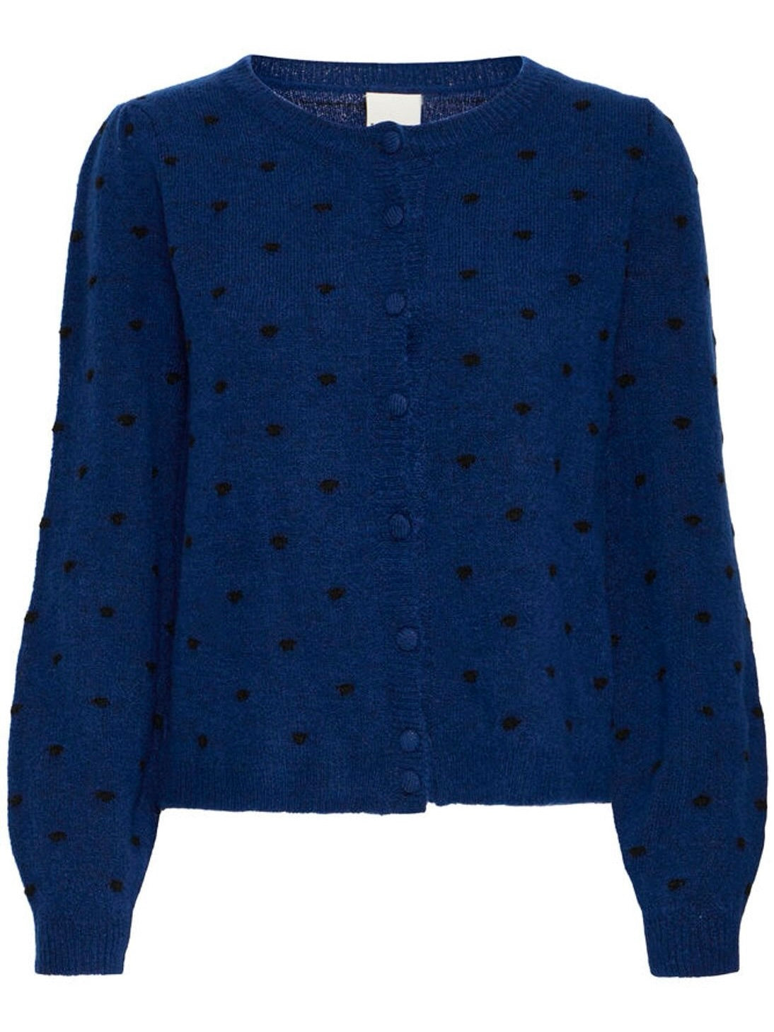 Navy Polka Dot Cardigan By ICHI