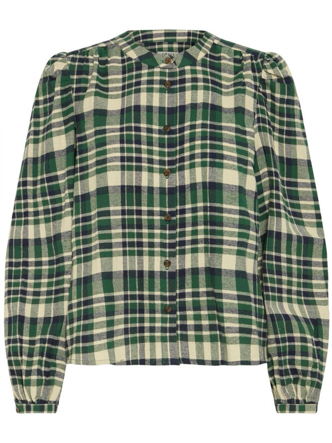 Green Checked Shirt By ICHI