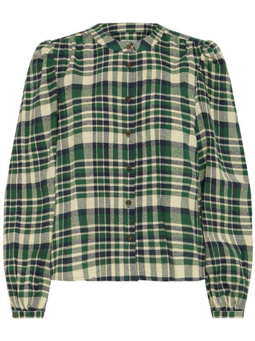 Green Checked Shirt By ICHI
