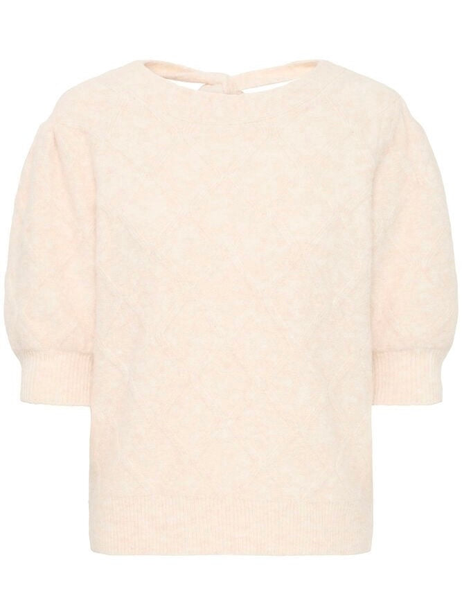 Cream Knit With Tie Back by B Young