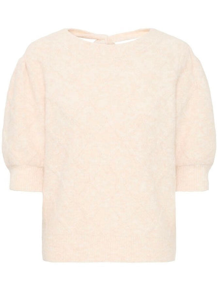 Cream Knit With Tie Back by B Young