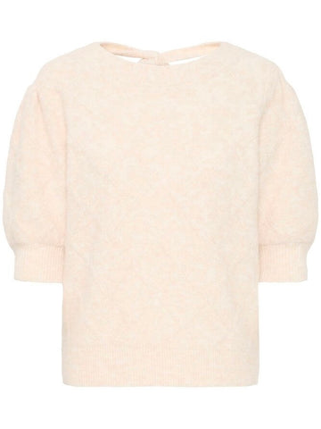 Cream Knit With Tie Back by B Young