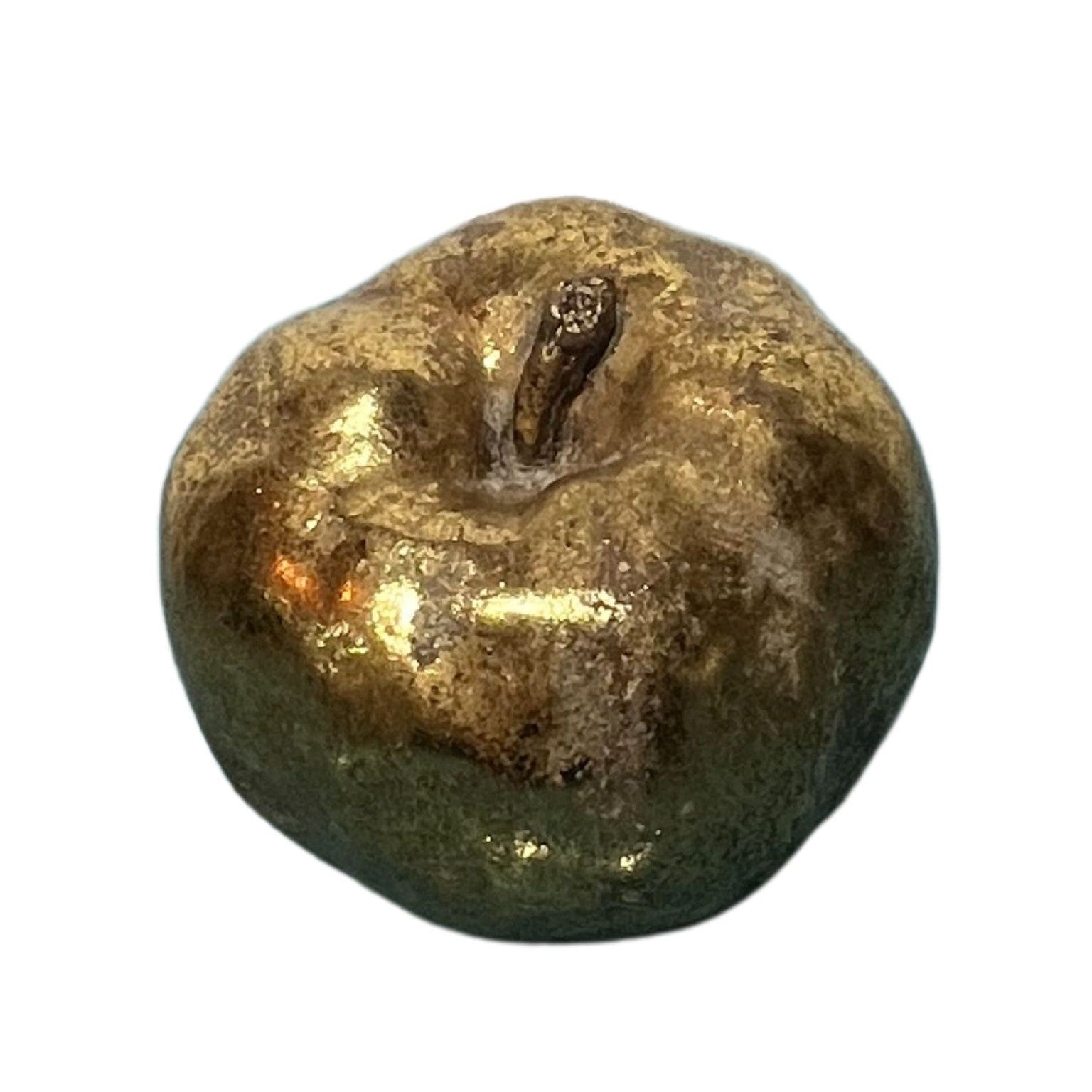 Antique Gold Resin Apple