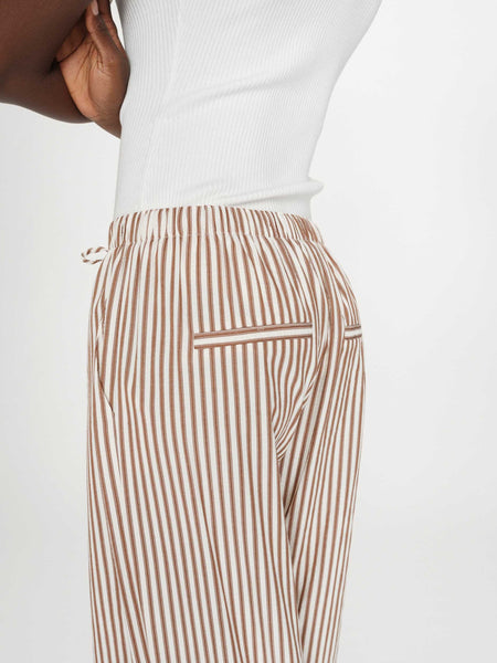 Mocha Stripe Trouser By Grace & Mila