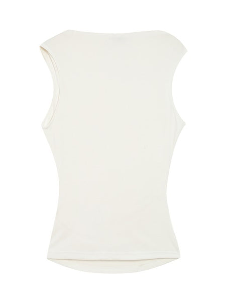 Ivory Pleat Front Tee By Grace & Mila