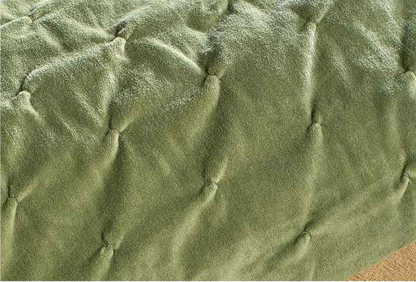 Pistachio Velvet Cotton Bedspread