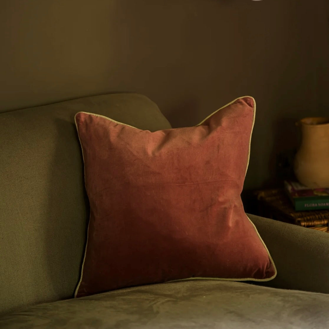 Pomegranate Indian Cotton Velvet Cushion
