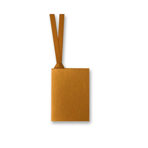 Gold Pearlised Gift Tag With Ribbon (50X70MM)