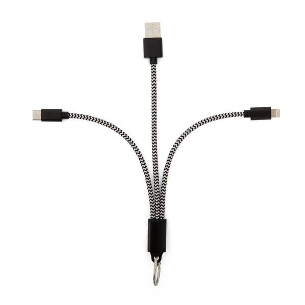 3-in-1 Charging USB Keyring