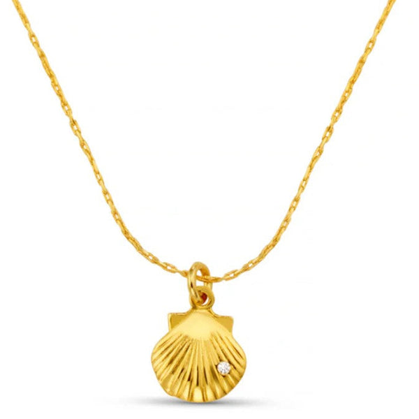 Fine Crystal Shell Collar Necklace by Orelia