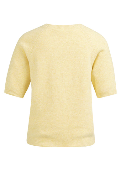 Lemon Melange Sweater by Yaya