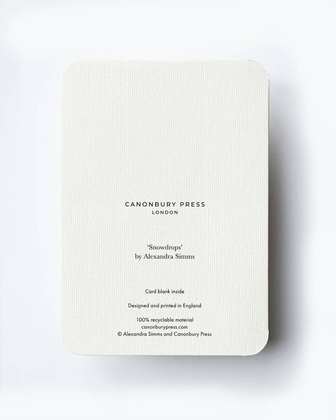 Snowdrops Greeting Card | Birthday Card | Luxury Cards