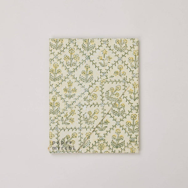 Floral Lattice Buttercream Block Print Frame 4x6