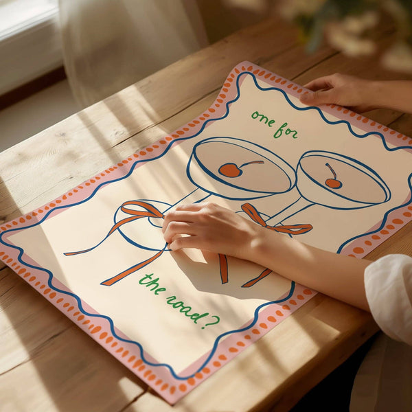 One For The Road Kitchen Print A3