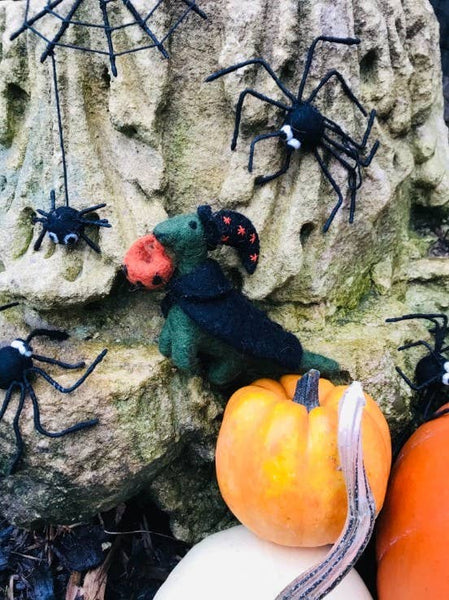 Handmade Felt Hanging Halloween Spider Decoration