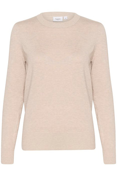 Cream Knit Jumper by Saint Tropez