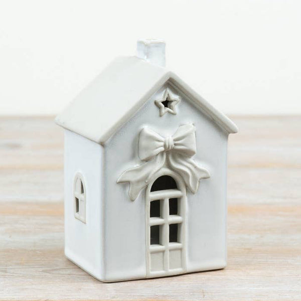 Medium Ceramic LED Christmas House 16cm