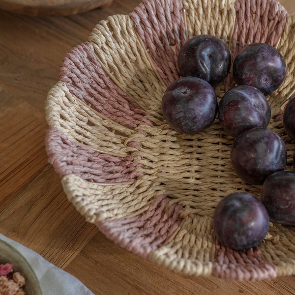 Woodleigh Coral Scalloped Basket