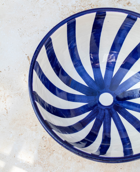 Blue Large Handmade Moroccan Ceramic Bowls