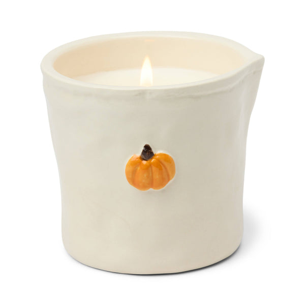 Pumpkin Embossed Ceramic Candle - Pumpkin Spice