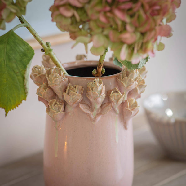 Blush Rosebud Vase
