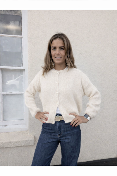 Cream Super Soft Alpaca Cardigan