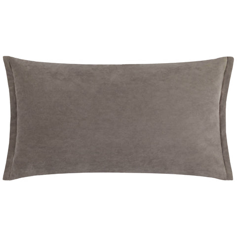 Taupe Merton Rectangular Velvet Cushion