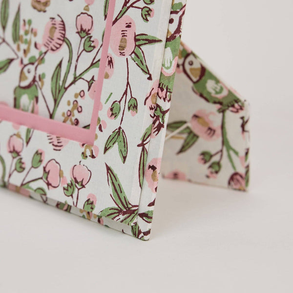 Blush Songbird Block Printed Picture Frame (5x7)