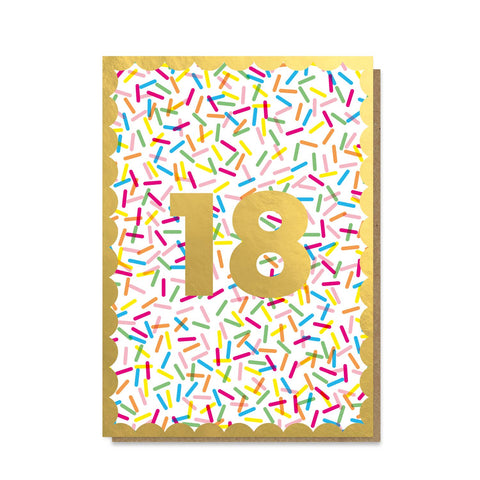 Sprinkles 18th Birthday Card