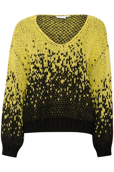 Lime and Black Dapple Jumper by Saint Tropez