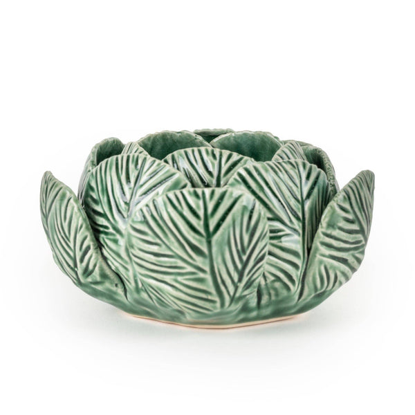 Green Tealight Cabbage Holder