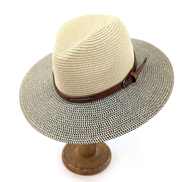 Neutral Folding Panama Style Sun Hat