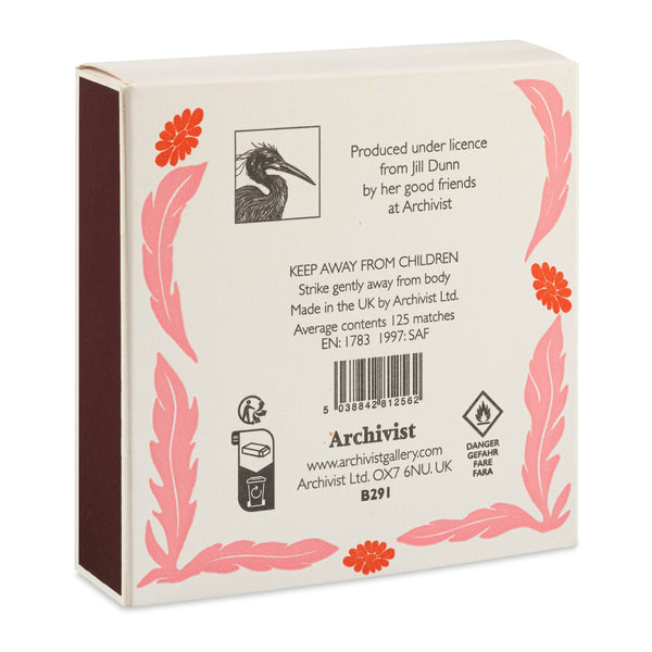 Botanical Heart Square Matchboxes