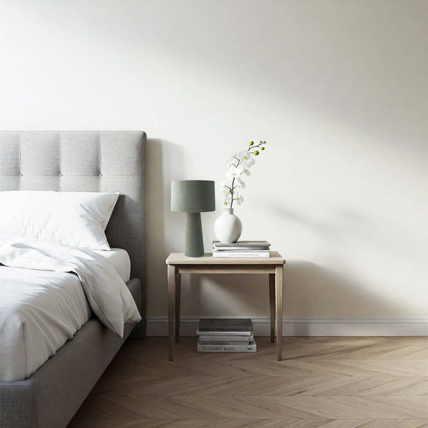 Forest and Olive Green Jacquard Linen Lamp with Fabric Shade and Base