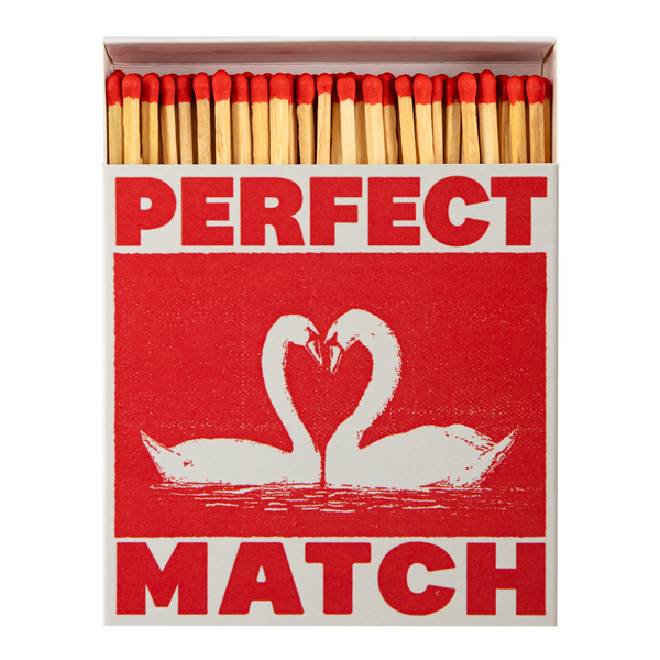 Perfect Match Swans Square Matchboxes